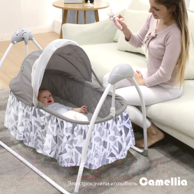 Качели для новорожденных Pituso Camellia / SG239 (сияющий серый)