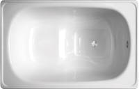 Ванна стальная Smavit Cassia Mini Terma 105x70 (штамповка под сиденье, термошумоизоляция) - 