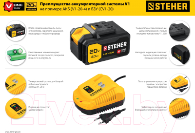 Аккумулятор для электроинструмента Steher V1-20-2