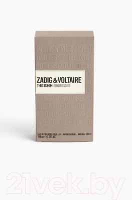 Туалетная вода Zadig & Voltaire This Is Him! Undressed (100мл)