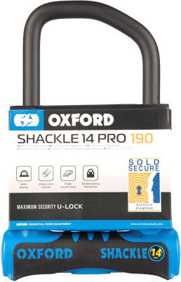 Велозамок Oxford Shackle14 Pro U-Lock LK321