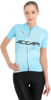 Велоджерси Accapi Short Sleeve Shirt Full Zip W / B0120-46 (XS, бирюзовый) - 