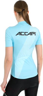 Велоджерси Accapi Short Sleeve Shirt Full Zip W / B0120-46 (L, бирюзовый)