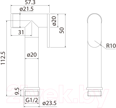 Лейка гигиенического душа IDDIS Bidet 020BBLGi20