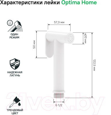 Лейка гигиенического душа IDDIS Bidet 020BBLGi20