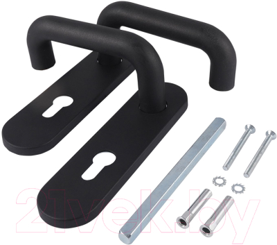 Изображение товара Ручка дверная Нора-М ПП-02-72 (нейлон черный)