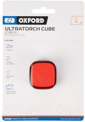 Фонарь для велосипеда Oxford Ultratorch Cube R25 Rear LED LD432