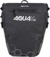 Сумка велосипедная Oxford Aqua V 20 Single QR Pannier Bag OL942 (черный) - 