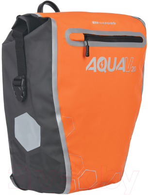 Сумка велосипедная Oxford Aqua V 20 Single QR Pannier Bag OL943 (оранжевый/черный)