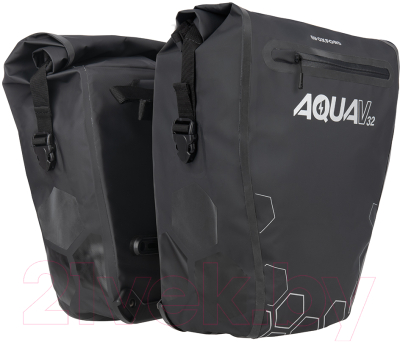 Сумка велосипедная Oxford Aqua V 32 Double Pannier Bag OL944 (черный)
