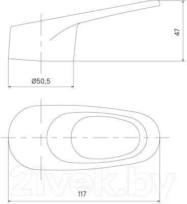 Ручка для смесителя IDDIS 99435C49SM