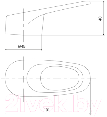 Ручка для смесителя IDDIS 99435C49SM