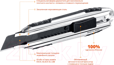 Нож пистолетный Olfa X-design OL-MXP-AL