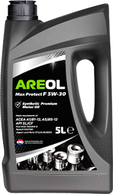 Моторное масло Areol Max Protect F 5W30 / 5W30AR017 (5л)