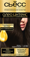 Крем-краска для волос Syoss Oleo Intense стойкая 2-10 (черный/каштановый) - 