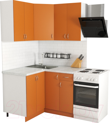 Готовая кухня Хоум Лайн Агата 1.2x1.2 (оранжевый)