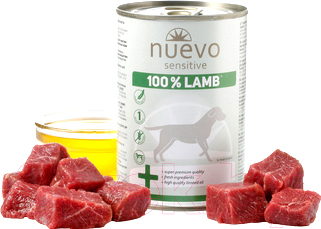Влажный корм для собак Nuevo Sensitive Lamb / 95160 (400г)
