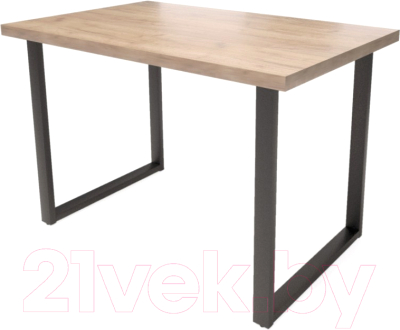 Обеденный стол Грифонсервис Loft СМ6 (черный/сосна)