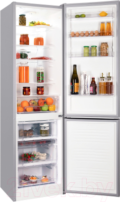 Холодильник с морозильником Nordfrost NRB 154 X