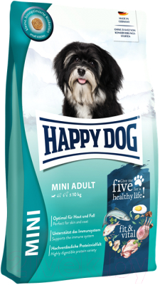 Сухой корм для собак Happy Dog Mini Adult Fit & Vital 26/14 / 61198 (10кг)