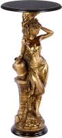 Подставка декоративная Bogacho Девушка с кувшином №450 / 13055 (бронзовый/ореховый/шоколад) - 