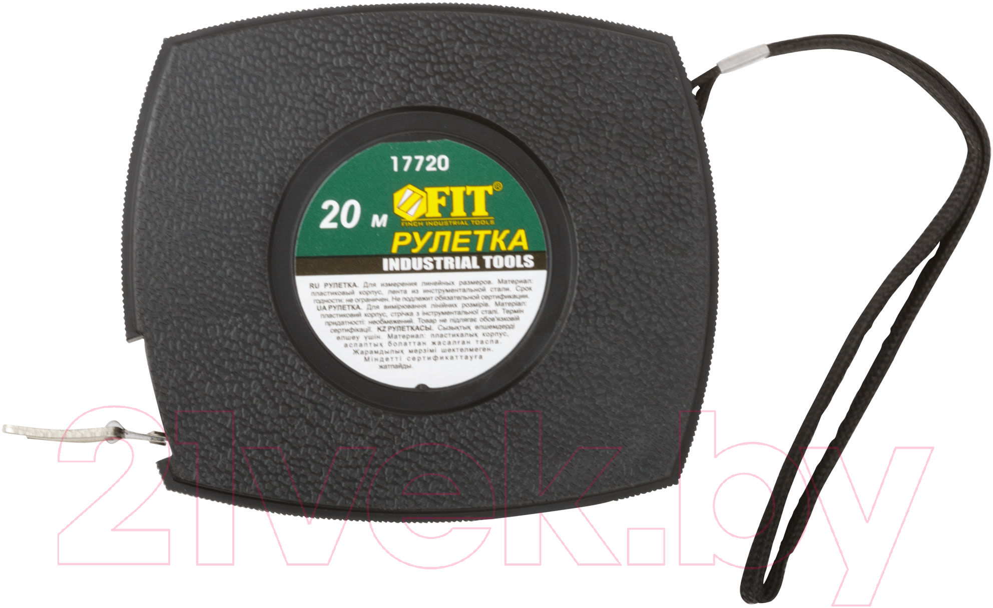 Мерная лента FIT 20м / 17720 (черный)