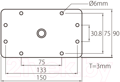 Держатель для студийного оборудования Kupo Baby Receiver Plate / KS-047