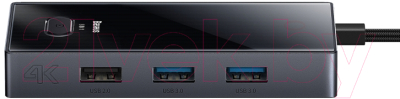 USB-хаб Baseus Pioneer Joy 8-Port Type-C / WKYY030313 (серый)