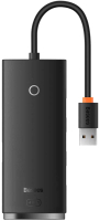 USB-хаб Baseus  Air Joy 4-Port USB-A / WKQX070001 (черный) - 