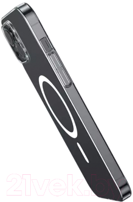 Чехол-накладка Baseus Magsafe для iPhone 13 / ARSJ010602 (прозрачный, в комплекте со стеклом)