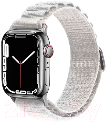Ремешок для умных часов WiWU Nylon для Apple Watch 42/44/45/49mm (белый)