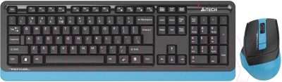 Клавиатура+мышь A4Tech Fstyler FG1035 (темно-синий)