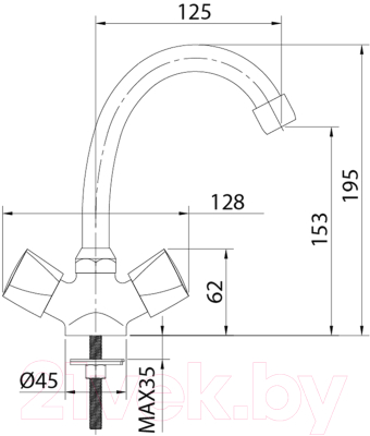 Смеситель Milardo Tring TRISB00M01