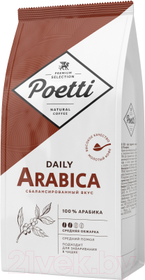 Кофе молотый Poetti Daily Arabica (250г)