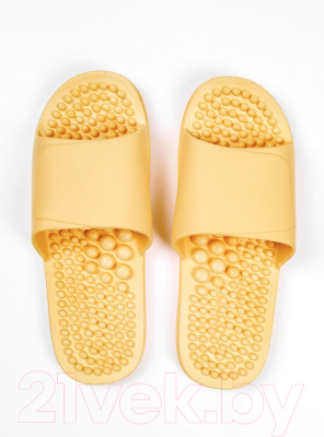 Тапочки домашние Amaro Home Healthy Feet Открытый нос / HOME-4018HF1-Yel-42 (р.42-43, желтый)