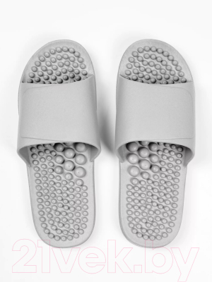 Тапочки домашние Amaro Home Healthy Feet Открытый нос / HOME-4018HF1-Gr-38 (р.38-39, серый)