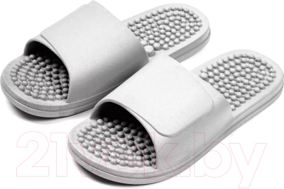 Тапочки домашние Amaro Home Healthy Feet Открытый нос / HOME-4018HF1-Gr-40 (р.40-41, серый)