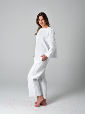 Комплект домашней одежды Lilia Вафельный КББЛ-170 (р-р 48-50, белый)