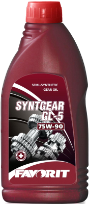 Трансмиссионное масло Favorit Syntgear SAE 75W-90 GL-5 (1л)