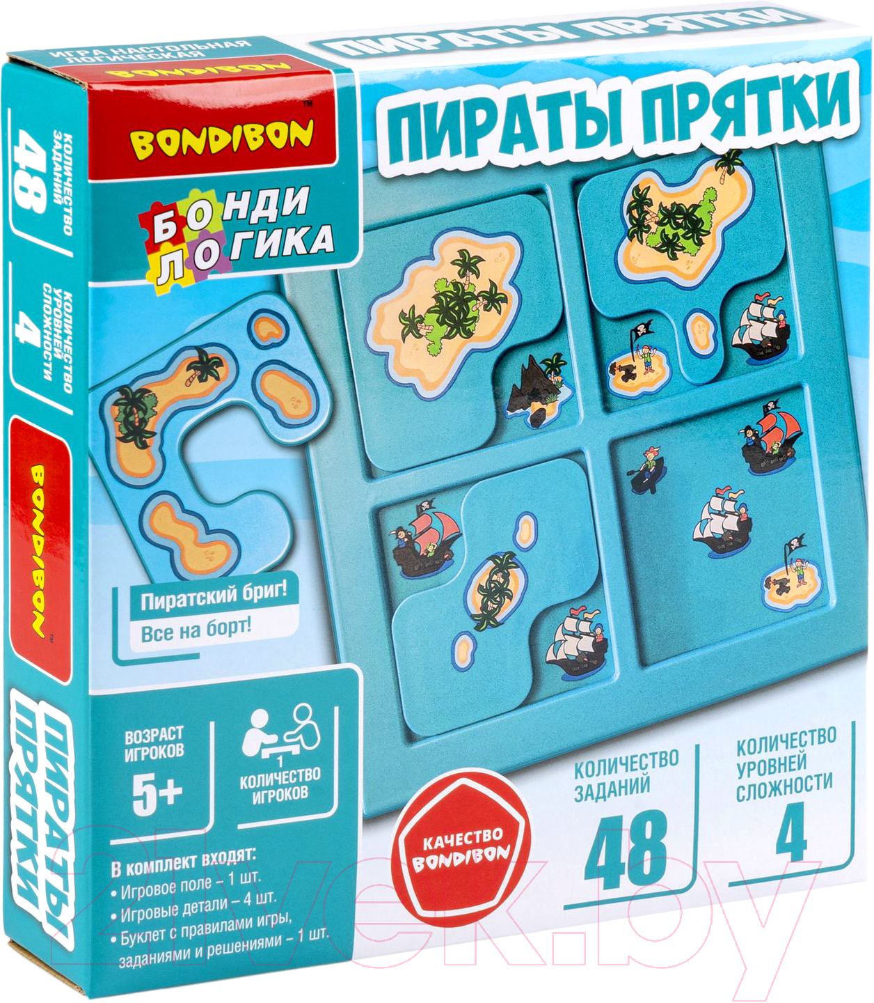 Настольная игра Bondibon БондиЛогика Пираты. Прятки / ВВ6010