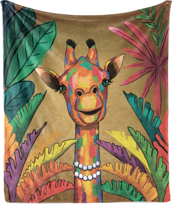 Плед JoyArty Разноцветный жираф / blan_385250 (130x180)