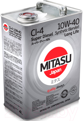 Моторное масло Mitasu Super Diesel 10W40 / MJ-222-20 (20л)