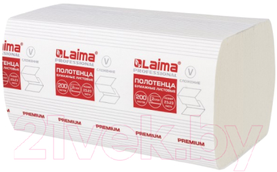 Бумажные полотенца Laima Premium / 126095 (белый)