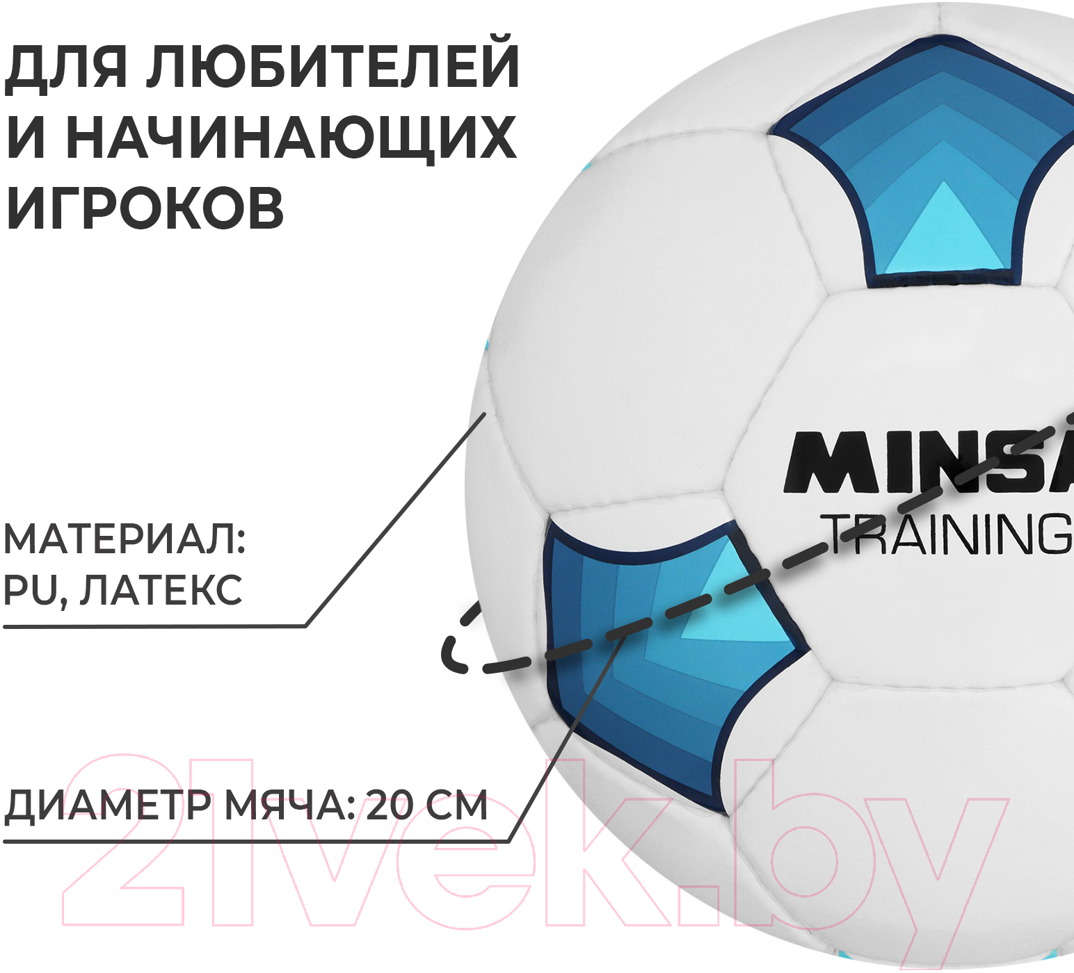 Футбольный мяч Minsa Training 9376736