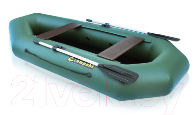 Надувная лодка Leader Boats Компакт-240 ФС / 4042022 (зеленый)