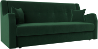 Диван Лига Диванов Лига-017 / 118096 (велюр зеленый/подушки зеленый) - 