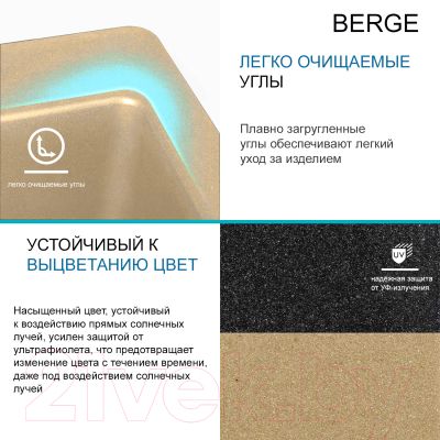 Купить Мойка кухонная Berge BR-5050  