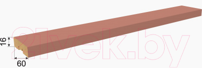 Рейка интерьерная STELLA МДФ Планкен De Luxe Mauve (2700x60x16)
