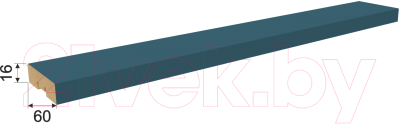 Рейка интерьерная STELLA МДФ Планкен De Luxe Ocean (2700x60x16)