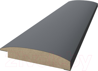 Профиль для стеновой панели STELLA Старт-финиш для МДФ Dune De Luxe Black Lead (2700x50x10)